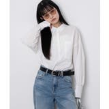 ホワイト | ボリュームBIGシャツ | WEGO【WOMEN】