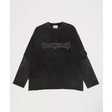 ブラックその他 | ブリーチレイヤードグラフィックT(LS) | WEGO【MEN】