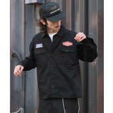 ブラック | ワッペンワークシャツ(LS) | WEGO【MEN】