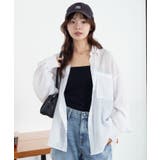ホワイト | シアーシャツ | WEGO【WOMEN】