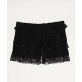 ブラック | フリルペチパンツ | WEGO【WOMEN】