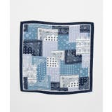 ネイビー | パッチワーク風バンダナ | WEGO【WOMEN】