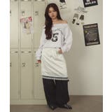アイレットオフショルナンバリングトップ | WEGO【WOMEN】 | 詳細画像2 