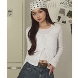 ホワイト | センターホールレイヤードトップ | WEGO【WOMEN】