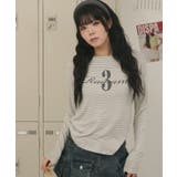 ボーダーグラフィックトップ | WEGO【WOMEN】 | 詳細画像1