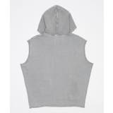 ブリーチダメージノースリーブZIPパーカー | WEGO【MEN】 | 詳細画像2 