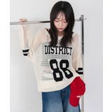 メッシュナンバリングニット | WEGO【WOMEN】 | 詳細画像1
