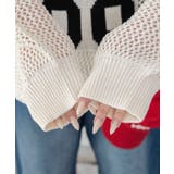 メッシュナンバリングニット | WEGO【WOMEN】 | 詳細画像6