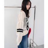 メッシュナンバリングニット | WEGO【WOMEN】 | 詳細画像10