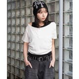 ホワイト | レイヤードキーネック半袖T | WEGO【WOMEN】