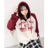 ホワイトアイボリー | カレッジラグランジップパーカー | WEGO【WOMEN】