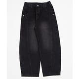 ブラック | フェードカーブデニム | WEGO【WOMEN】