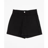 ブラック | ツイルマイクロショートパンツ | WEGO【WOMEN】