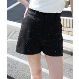 ブラック | ラインストーンマイクロショートパンツ | WEGO【WOMEN】