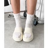 オフホワイト | 厚底デザインラバーサンダル | WEGO【WOMEN】