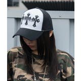 ブラック | クロススタッズメッシュキャップ | WEGO【MEN】
