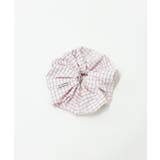 ピンク | Lグリッドチェックシュシュ | WEGO【WOMEN】
