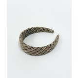ブラウン | レトロチェックカチューシャ | WEGO【WOMEN】