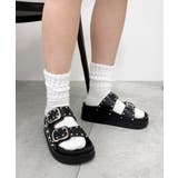 ブラック | スタッズベルトサンダル | WEGO【WOMEN】