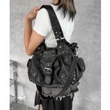 ブラック | スタッズデザインボストンショルダー | WEGO【WOMEN】