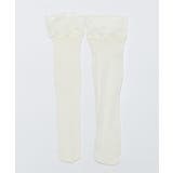 ホワイト | 総レースハイソックス | WEGO【WOMEN】