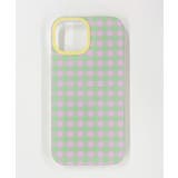 柄1 | チェックiphoneケース(グリーン) | WEGO【WOMEN】