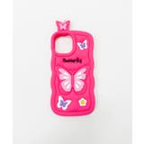 バタフライiphoneケース(ピンク) | WEGO【WOMEN】 | 詳細画像1 