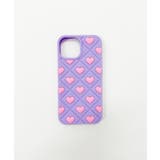 柄1 | メニーハートiphoneケース(パープル) | WEGO【WOMEN】