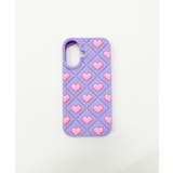 柄2 | メニーハートiphoneケース(パープル) | WEGO【WOMEN】
