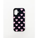 柄3 | メニーハートiphoneケース(ブラック) | WEGO【WOMEN】