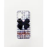 ギンガムリボンiphoneケース(ブルー) | WEGO【WOMEN】 | 詳細画像1