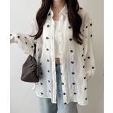 楊柳刺繍BIGシャツ | WEGO【WOMEN】 | 詳細画像4 