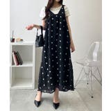 ブラック | 楊柳刺繍キャミワンピ | WEGO【WOMEN】