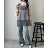 レース切替サテンキャミ | WEGO【WOMEN】 | 詳細画像5 