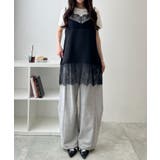 レース切替サテンキャミ | WEGO【WOMEN】 | 詳細画像7 
