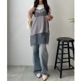 レース切替サテンキャミ | WEGO【WOMEN】 | 詳細画像17 