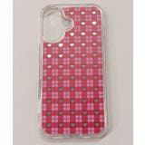 柄2 | チェックミラーiphoneケース(ピンク) | WEGO【WOMEN】