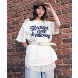 ホワイト | タンクレイヤードワンショルビッグT | WEGO【WOMEN】