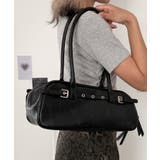 ブラック | ベルトデザインボストンバッグ | WEGO【WOMEN】