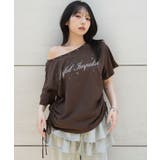 サイドドロストオフショルグラフィックT | WEGO【WOMEN】 | 詳細画像11 