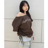 サイドドロストオフショルグラフィックT | WEGO【WOMEN】 | 詳細画像13 