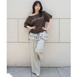 サイドドロストオフショルグラフィックT | WEGO【WOMEN】 | 詳細画像14 