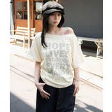 サイドドロストオフショルグラフィックT | WEGO【WOMEN】 | 詳細画像20 