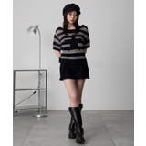 オフショルメッシュニット(S) | WEGO【WOMEN】 | 詳細画像17