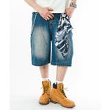 デニム中濃加工色 | ダブルニーデニムショーツ | WEGO【MEN】