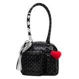 ブラック | きらふわスイートドットぬい痛ボストンバッグ | WEGO【WOMEN】
