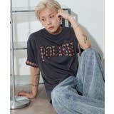 スミクロ | チェックディテールロゴT(SS) | WEGO【MEN】