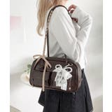 レイヤーリボンチャーム付きボストンバッグ | WEGO【WOMEN】 | 詳細画像3 