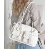 レイヤーリボンチャーム付きボストンバッグ | WEGO【WOMEN】 | 詳細画像9 