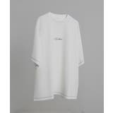 ホワイト | カラーステッチワンポイントT(SS) | WEGO【MEN】
